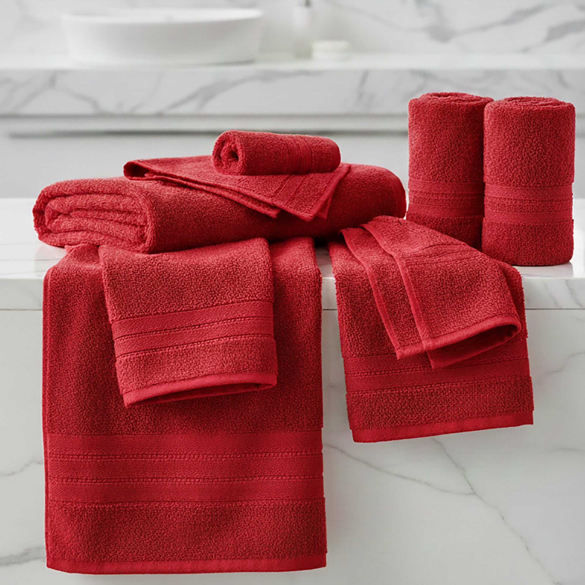 Prosop Luxury Bumbac 100% - 600g/m2 - ROȘU